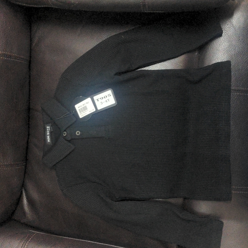NWT Toddler boys waffle cotton tee size 3-4